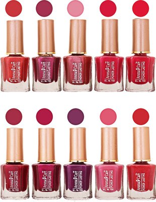 Aroma Care Power Lasting Nail Polish (Pack Of 10) Multicolor Multicolor Set-207-215(Pack of 10)
Aroma Care Power Lasting Nail Polish (Pack Of 10) Multicolor Multicolor Set-207-215(Pack of 10)