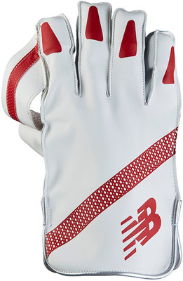 New Balance T C-560 Wicket Keeping Gloves (Men, White, Red)