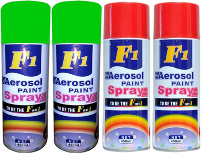 F1 multicolor Spray Paint 450 ml(Pack of 4)