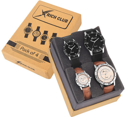 Rich Club Complete Family Combo Pack (Men&Women + Boy&Girl) Watch - For Couple