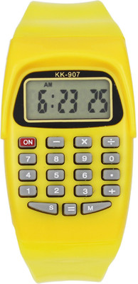 MAXX adnan8 calculator yellow watch Watch - For Boys