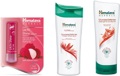 Himalaya Litchi Shine Lip Care, Dryness Defense Protion Shampoo, Dryness Defence Datangler & Conditioner(Set of 3)
Himalaya Litchi Shine Lip Care, Dryness Defense Protion Shampoo, Dryness Defence Datangler & Conditioner(Set of 3)