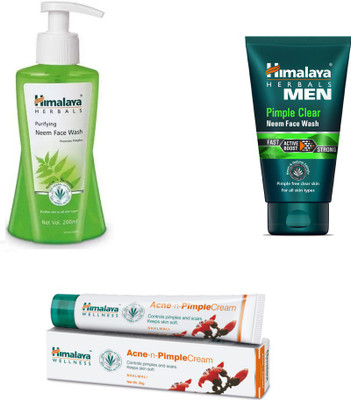 Himalaya Purifying Neem Face Wash,Pimple Clear Neem Face Wash, pimple cream(Set of 3)
Himalaya Purifying Neem Face Wash,Pimple Clear Neem Face Wash, pimple cream(Set of 3)