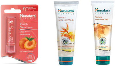 Himalaya Peach Shine Lip Care, Fairness Kesar Face Wash, Fairness Kesar Face Pack(Set of 3)
Himalaya Peach Shine Lip Care, Fairness Kesar Face Wash, Fairness Kesar Face Pack(Set of 3)