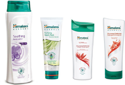 Himalaya Soothing Body Lotion, Purifying Neem Pack, Dryness Defense Protion Shampoo, Dryness Defence Datangler & Conditioner(Set of 4)