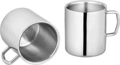 Saanvi Creations Stainless Steel Sober Coffee Set of 2 Stainless Steel Mug(150 ml, Pack of 2), Silver
Saanvi Creations Stainless Steel Sober Coffee Set of 2 Stainless Steel Mug(150 ml, Pack of 2), Silver
