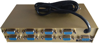 LipiWorld 8 Port vga Video Splitter 150mhz-Single CPU to Multiple Monitors Media Streaming Device(Gold)
LipiWorld 8 Port vga Video Splitter 150mhz-Single CPU to Multiple Monitors Media Streaming Device(Gold)
