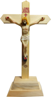 SK Craft Wooden Catholic Cristian Cross of Jesus Christ Statue- 16 (L) x 9 (B) x 4 (H) CM / 6 Inch Decorative Showpiece - 16 cm(Wooden, Multicolor)
SK Craft Wooden Catholic Cristian Cross of Jesus Christ Statue- 16 (L) x 9 (B) x 4 (H) CM / 6 Inch Decorative Showpiece - 16 cm(Wooden, Multicolor)