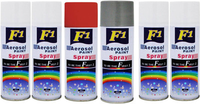 F1 Multicolor Spray Paint 450 ml(Pack of 6)