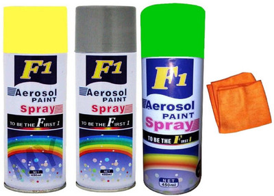 F1 Multicolor Spray Paint 450 ml(Pack of 3)