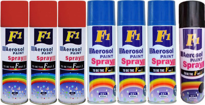 F1 Multicolor Spray Paint 450 ml(Pack of 7)