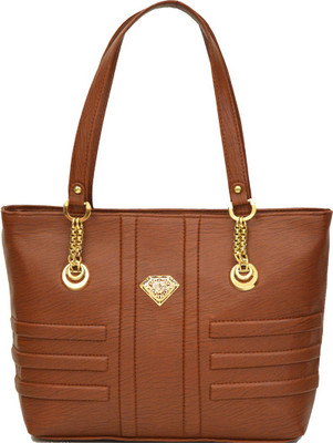 AGINOS Hand-held Bag(Brown)