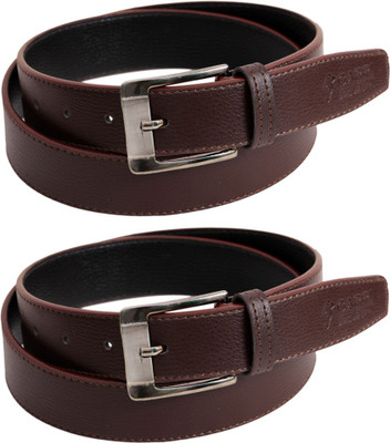 Garri Men Casual, Formal Brown Artificial Leather Belt