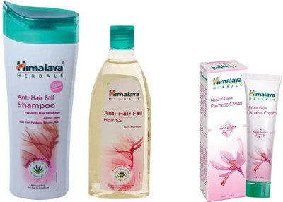 Himalaya Anti Hair Fall Shampoo, Anti Hair Fall Hair Oil, Natural Glow Fairness Cream(Set of 3)
Himalaya Anti Hair Fall Shampoo, Anti Hair Fall Hair Oil, Natural Glow Fairness Cream(Set of 3)
