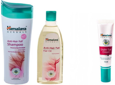 Himalaya Anti Hair Fall Shampoo, Anti Hair Fall Hair Oil, Under Eye Cream(Set of 3)
Himalaya Anti Hair Fall Shampoo, Anti Hair Fall Hair Oil, Under Eye Cream(Set of 3)