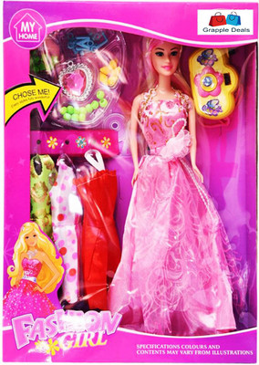 GRAPPLE DEALS Fashion Girl Princess Doll With Trendy Dresses And Accessories For Girls(Multicolor)
GRAPPLE DEALS Fashion Girl Princess Doll With Trendy Dresses And Accessories For Girls(Multicolor)