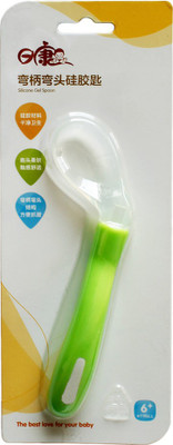 Toys Factory Silicon Spoon ( In many Colours ) - Silicon(Green, White)