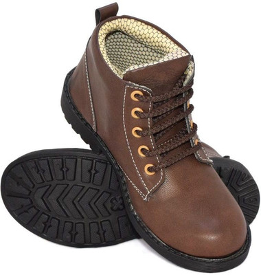 Hiker Boys Lace Casual Boots(Brown