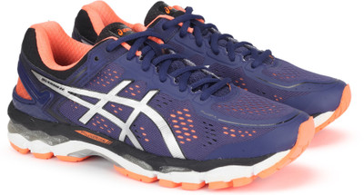 Asics GEL-KAYANO 22 (2 RUNNING For Men(Navy, Orange, Dp cobalt/sil/ht