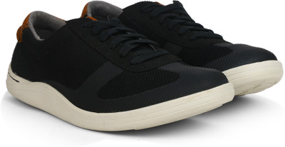 Clarks Mapped Vibe Black Combi Sneakers For Men(Black