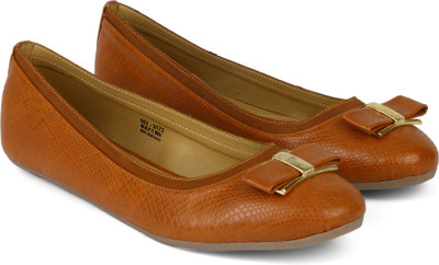 Bata MALEEKA Bellies For Women(Brown, Light brown tan