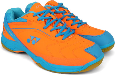 Yonex SRCR65R Badminton Shoes For Men(Orange, Orange blue