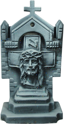 salvus app solutions Decorative Showpiece - 14 cm(Polyresin, Grey)