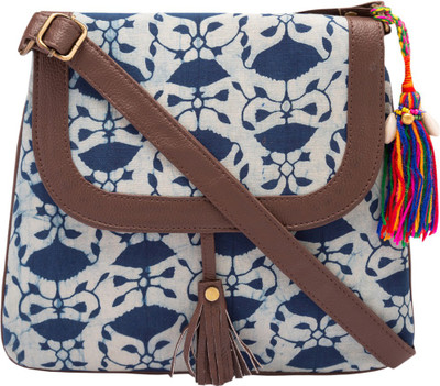 Vivinkaa Women Casual White, Blue Cotton Sling Bag, Blue;white
Vivinkaa Women Casual White, Blue Cotton Sling Bag, Blue;white