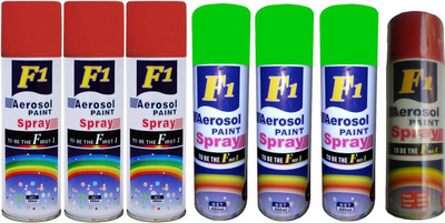 F1 Multicolor Spray Paint 450 ml(Pack of 7)