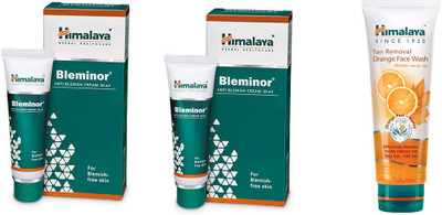 Himalaya bleminor, ten removal orange face wash(Set of 3)