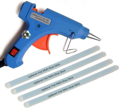 Upkaran Electric 20W Hot Melt Glue Gun With 4 Pcs Free Big Clear Hot Melt Glue Sticks(8inch) Standard Temperature Corded Glue Gun(7 mm)
Upkaran Electric 20W Hot Melt Glue Gun With 4 Pcs Free Big Clear Hot Melt Glue Sticks(8inch) Standard Temperature Corded Glue Gun(7 mm)