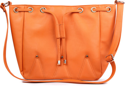 Women Marks Women Casual Orange PU Sling Bag