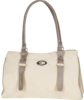 VELINA Girls Casual Silver Leatherette Shoulder Bag