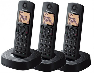 Panasonic KX-TGC313 Cordless Landline Phone(Black)