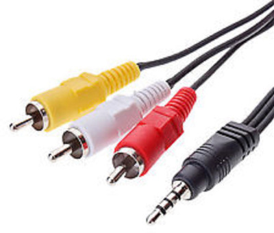 TECHON TV-out Cable 3.5 mm Stereo Aux to 3 RCA AV Audio Video For Camcorders 1.5 mtr(Black, For TV)
TECHON TV-out Cable 3.5 mm Stereo Aux to 3 RCA AV Audio Video For Camcorders 1.5 mtr(Black, For TV)