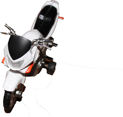 Wonder Star Present Heavy Quality Pull Back action Karizma bike for kids(White)