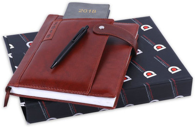 COI B5 Planner/Organizer(DIARY, Brown, Pack of 2)
