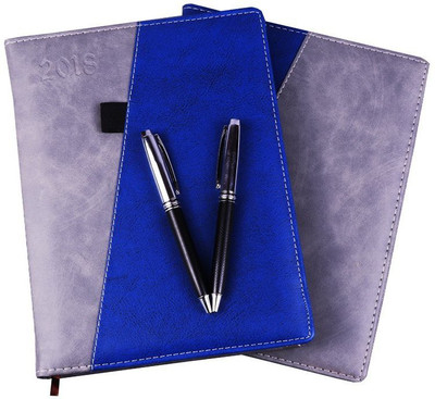 COI B5 Planner/Organizer(DIARY, Grey/Blue And Blue/Grey, Pack of 2)