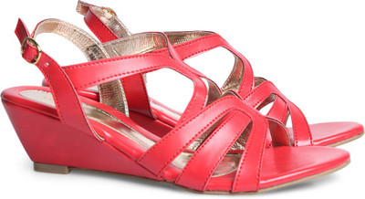 Bata Women Red Wedges