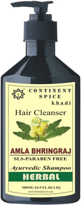 Continent Spice Khadi Amla & Bhringraj Hair Cleanser 500 ml (SLS & Paraben Free) CS682005(500 ml)
Continent Spice Khadi Amla & Bhringraj Hair Cleanser 500 ml (SLS & Paraben Free) CS682005(500 ml)