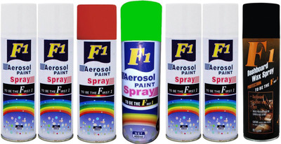 F1 Spray Paint Multicolor Spray Paint 450 ml(Pack of 7)