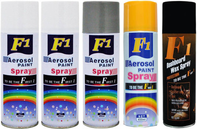 F1 MULTICOLOR Spray Paint 450 ml(Pack of 5)