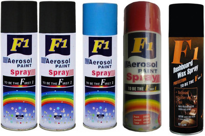 F1 MULTICOLOR Spray Paint 450 ml(Pack of 5)