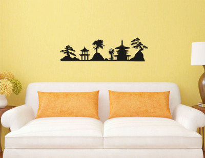 Naveed Arts Acrylic wall sticker Sticker(Pack of 1, Black