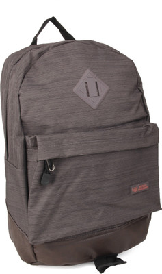 Flying Machine FMLO8015 18 L Backpack(Brown), Dark grey