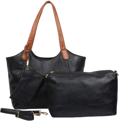 Vajero Handbag with Wallet & Large Pouch Shoulder Bag(Black, 5 L)