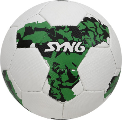 SYN6 Size 5 Football, White, World cup series, Super Glossy Micro PVC, Hand stitched football Football - Size: 5(Pack of 1, White)