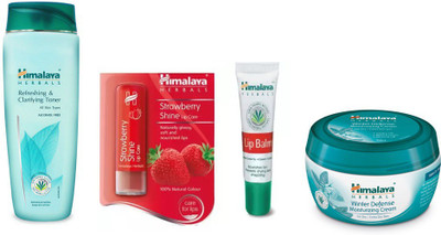 Himalaya Refreshing & Clarifying Toner, Strawberry Shine Lip Care, Lip Balm, Winter Defense Moisturizing Cream(Set of 4)
Himalaya Refreshing & Clarifying Toner, Strawberry Shine Lip Care, Lip Balm, Winter Defense Moisturizing Cream(Set of 4)