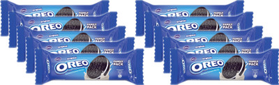 Cadbury Oreo Chocalate Sandwich Biscuits, 120g (Pack of 10)(120 g, Pack of 10)