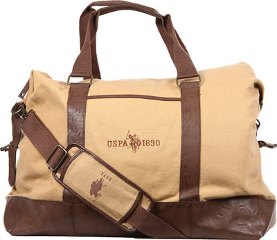 U.S. Polo Assn (Expandable) USAB0022 Travel Duffel Bag(Brown)